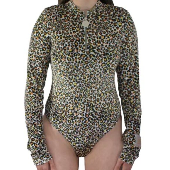 LONG SLEEVE BODYSUIT (CHEETAH ) - Picture 3 of 9